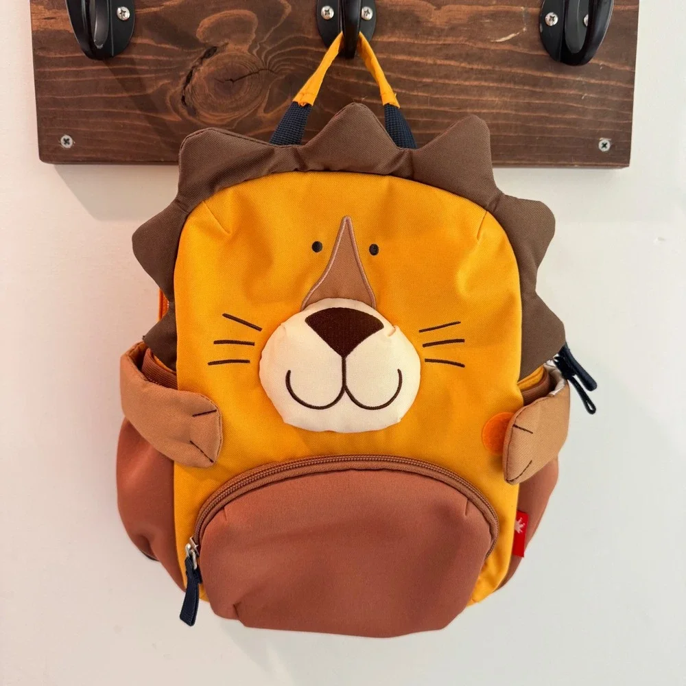 sigikid Toddler Lion Backpack Yellow Brown Kids School Bag